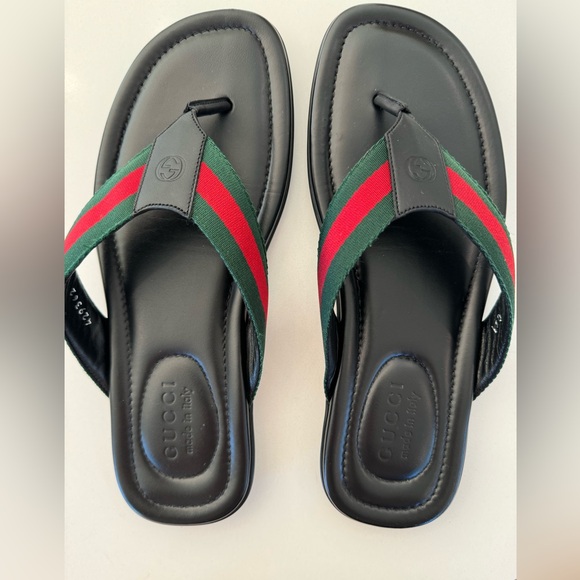 NWB MENS GUCCI FLIP-FLOP SZ 9 - Picture 3 of 8